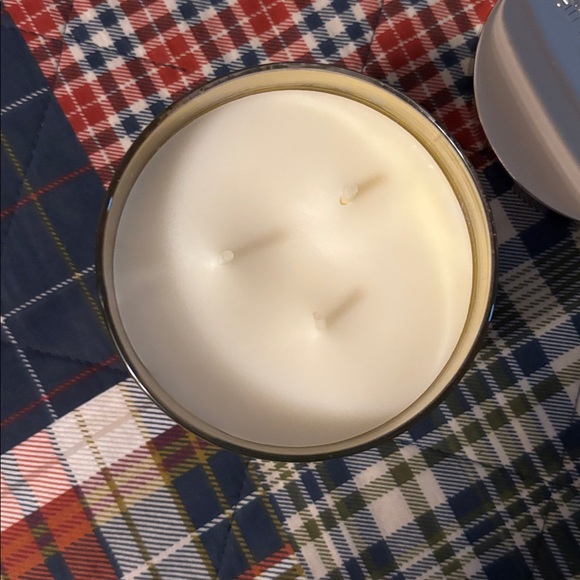 Bath & Body Works Frosted Cranberry Candle with Pink and Silver Design - Picture 3 of 5